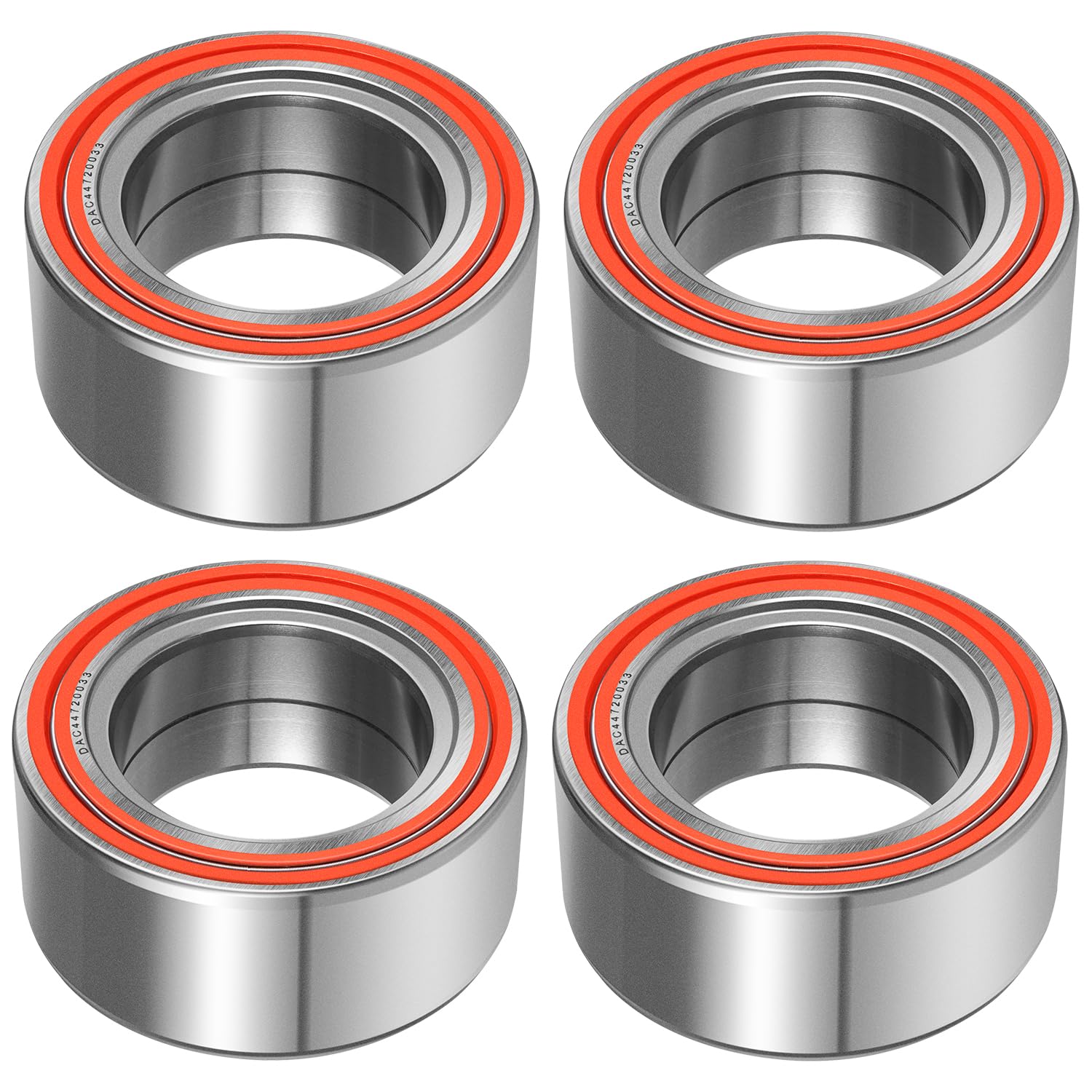 4 Pack for Polaris RZR XP 4 900 1000 Scrambler 850 Front & Rear Wheel Bearings,Pre Lubricated,Stable Performance,Cost Effective