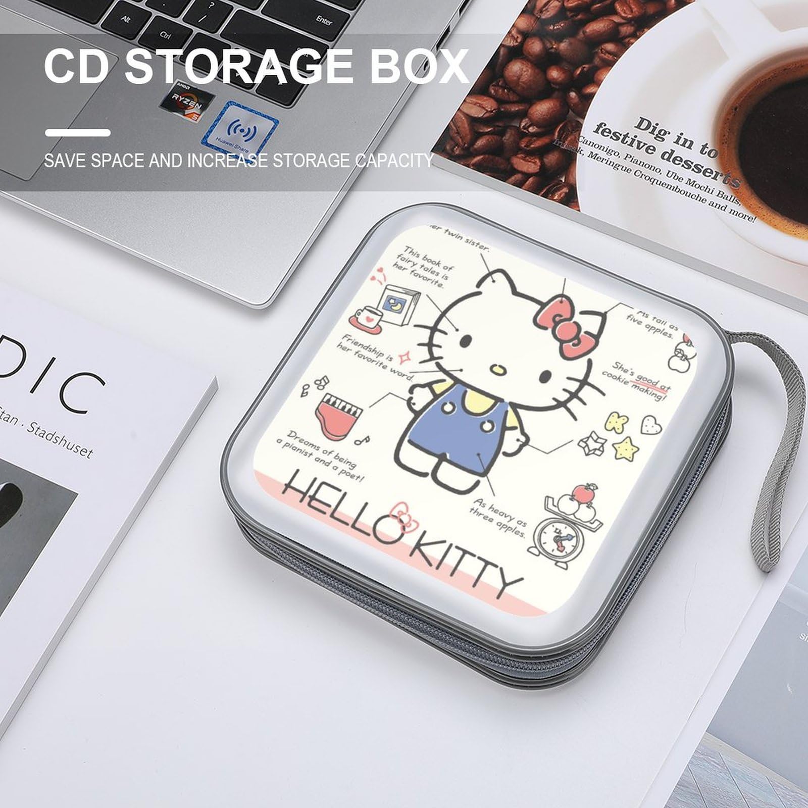 Sanrio カオハナ　ハローキティ　CD DVDケース　20枚収納 Amazon | ハローキティ メディアケース BD/DVD/CDケース