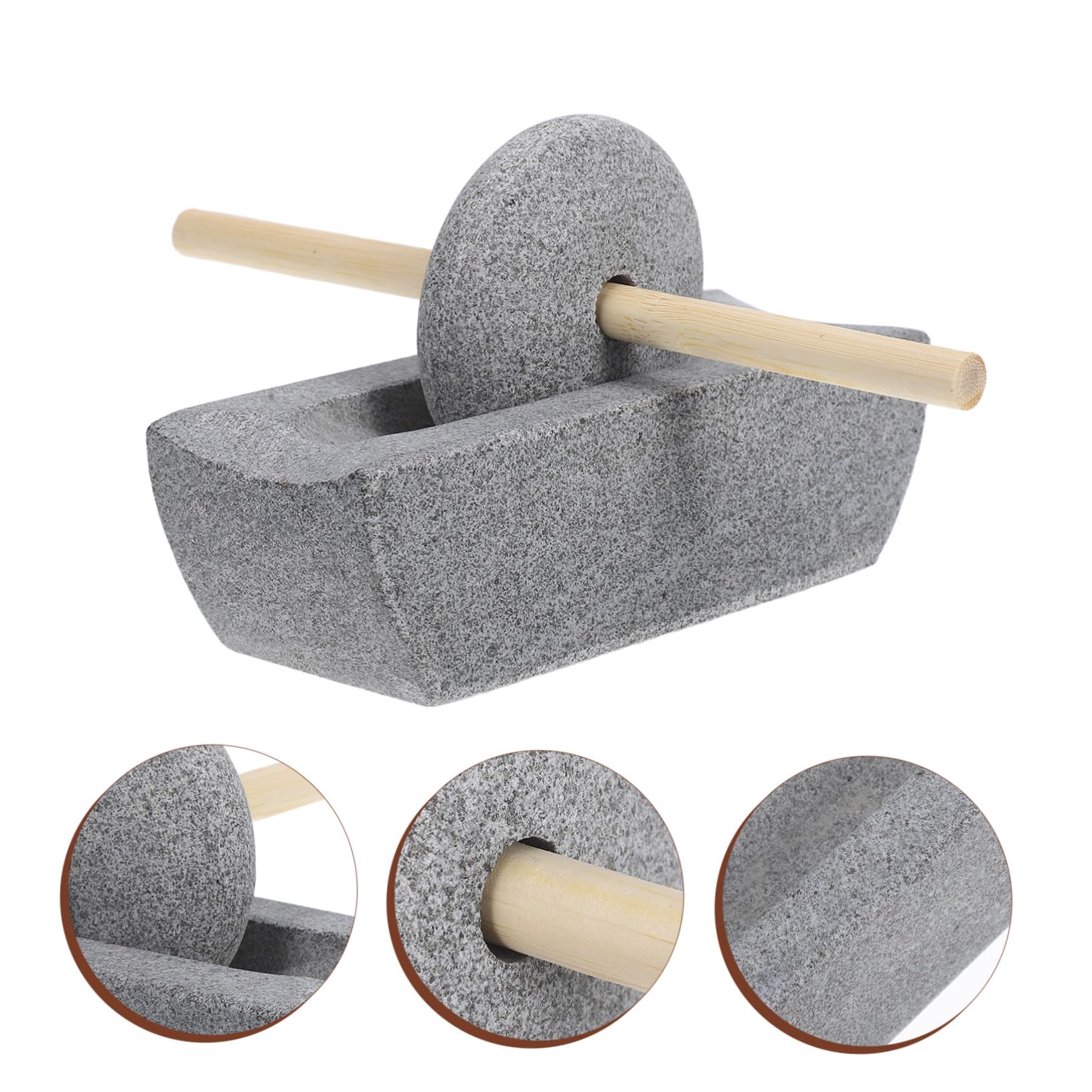 Ciieeo Steinmühle Traditionelle Mahlen und Holz aus Stein Manuelle Tee Kaffee und Gewürzen für Küche und Hausgebrauch
