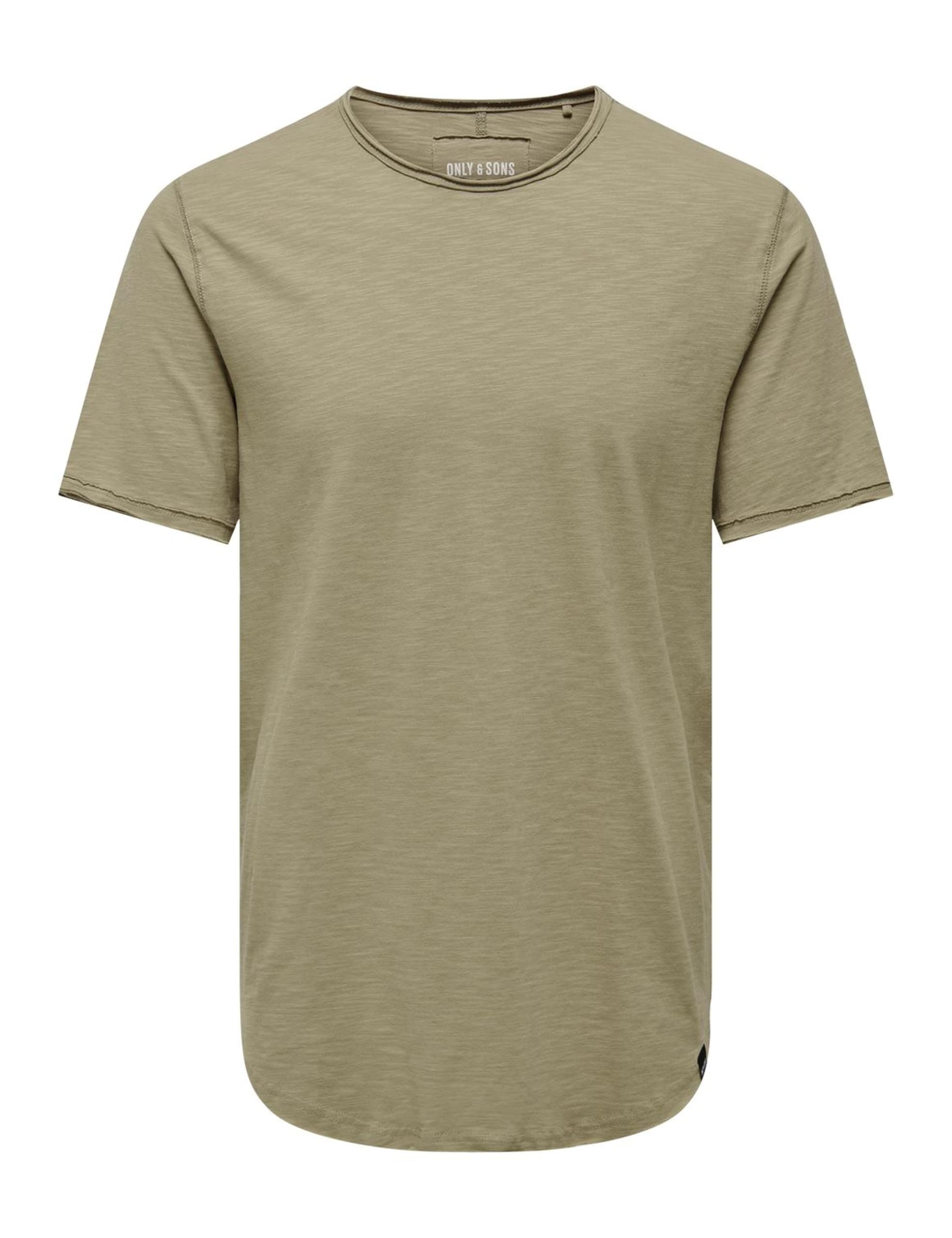 Only & Sons Men's Regular Fit Short Sleeve T-Shirt, Chinchilla, M