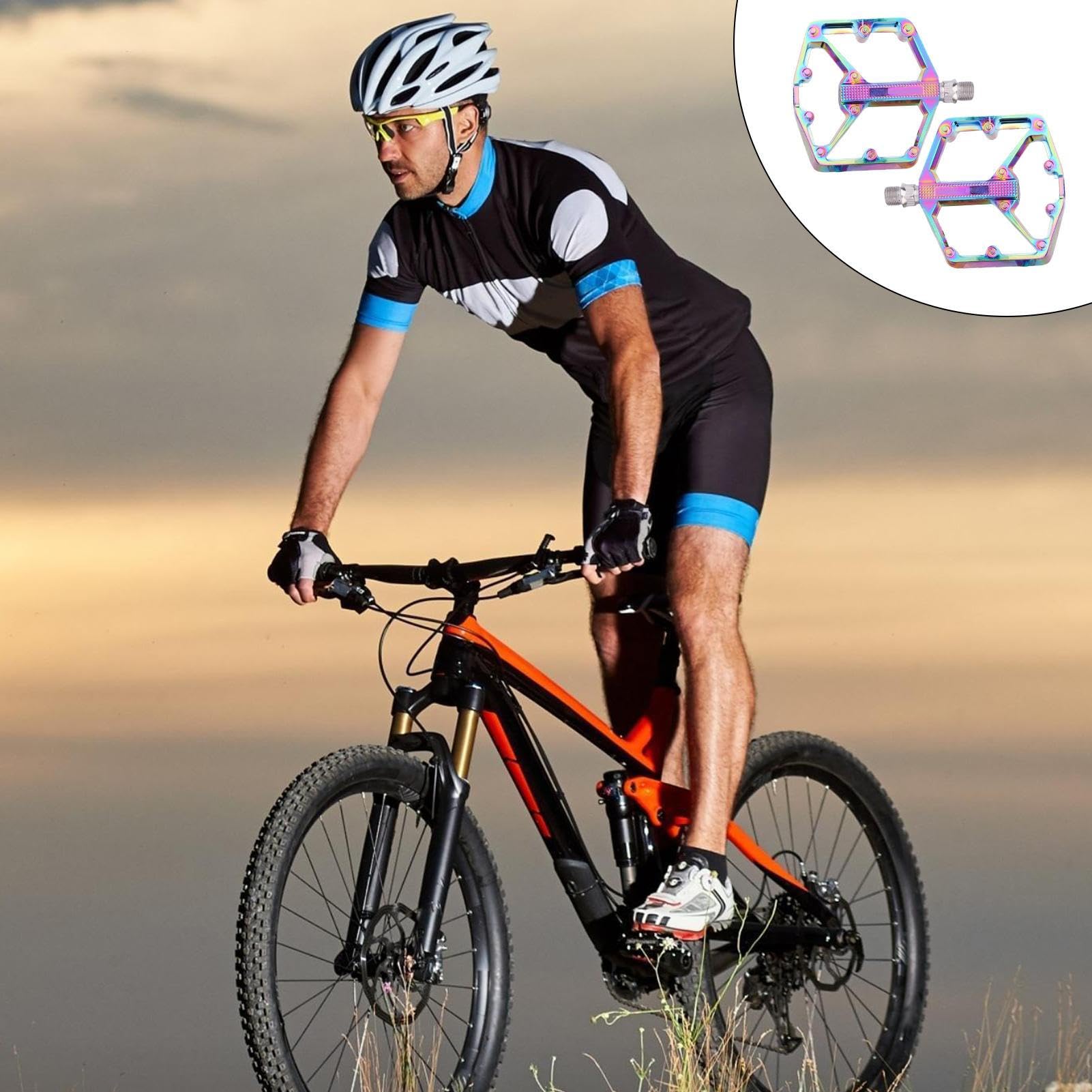Montaña Pedales - Reemplazo ligero con DU Rodamiento - Montaña Pedales Para Viajes,Para Al Aire Libre Ciclismo Viajes Senderismo Deporte Conducción Entrenador Hombres Mujeres