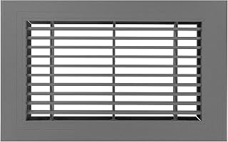 Shoemaker Manufacturing, Storm Gray, 6x12, Premium Modern Aluminum Floor Grille, Heavy Duty Floor Grille