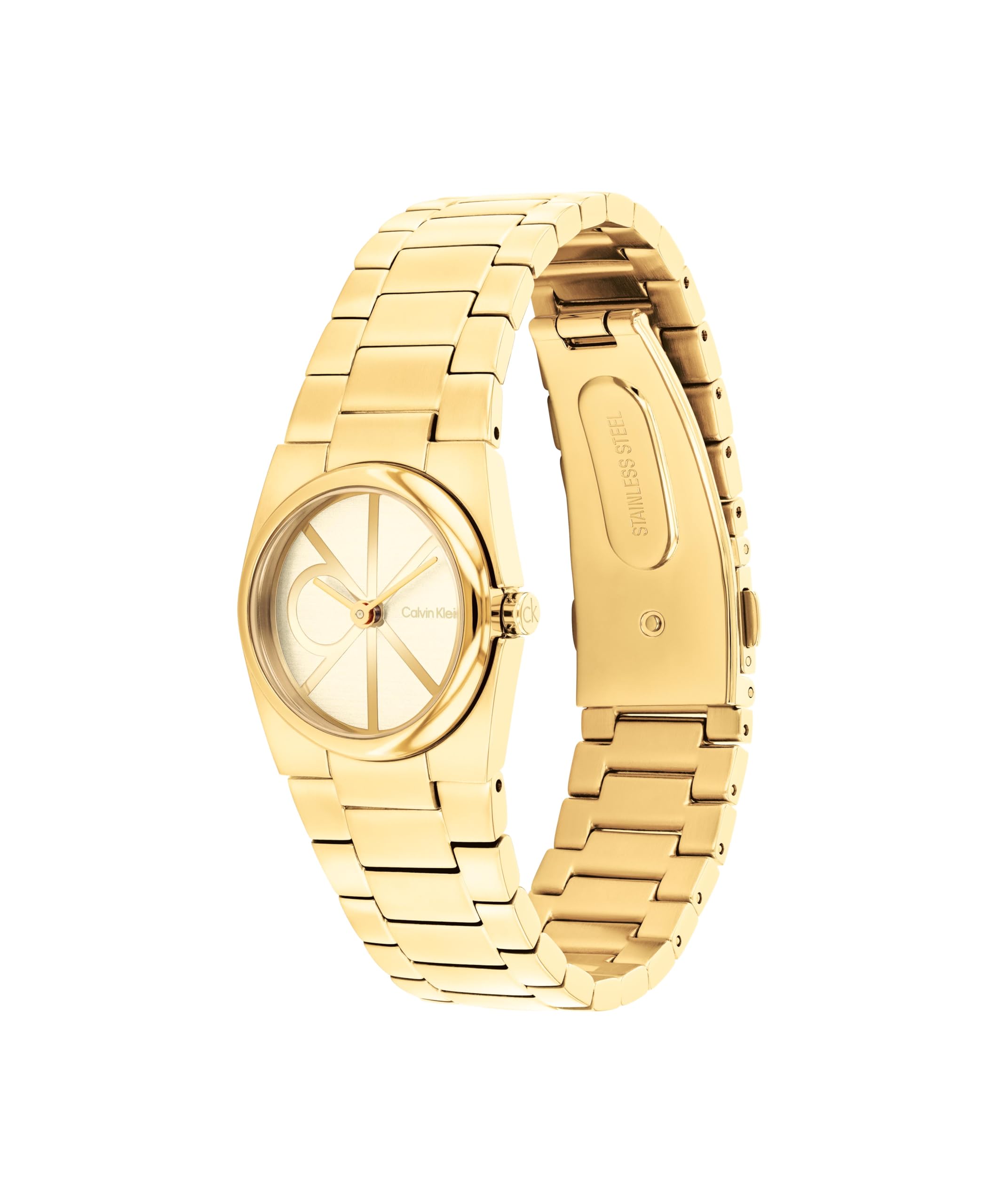 Calvin Klein Reloj De Movimiento De Cuarzo De Dos Manecillas para Mujer Collectión CK Unite con Correa de Acero Inoxidable - Disponible en versión Oro o Plata