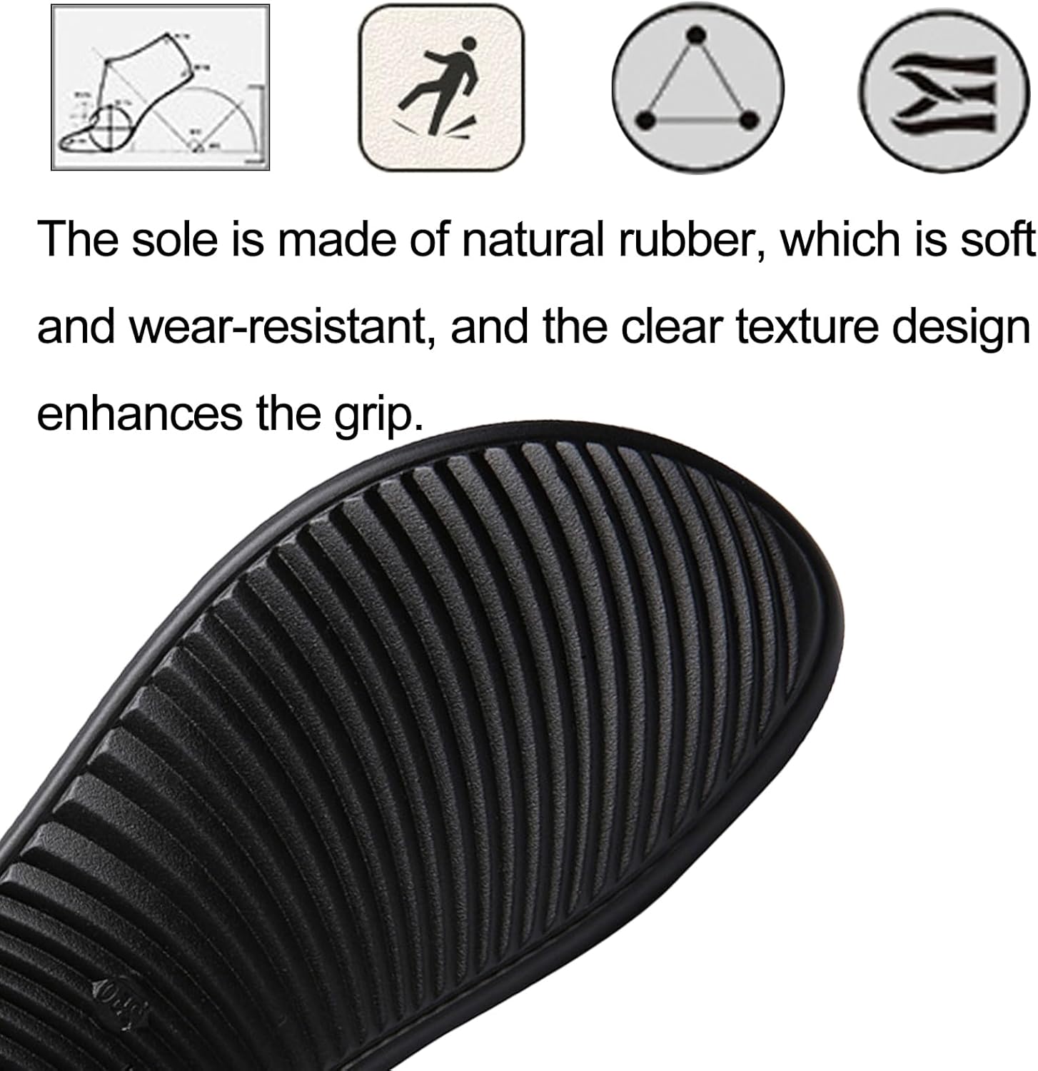 Men's Leather Slip-On Flat Beach Slides Sandals with Adjustable Dual use Ankle Straps Slip-On Fisherman Sandals Lightweight Non Slip Open Toe Casual Sandals