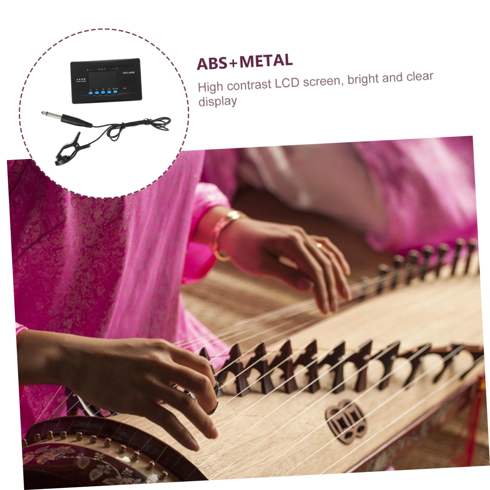 3sätze Hochsensitiver Guzheng Tuner Mit Metronom Stimmgerät Für Guzheng-spieler Lcd-anzeige Und Tragbares Design Für Präzises Und Rhythmus