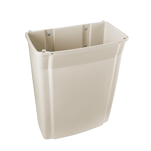 Miniatura 2 de Rubbermaid Commercial Products Basura/cubo de basura/cubo de basura, 15 galones, para pasillos, baños, escuelas, cocinas, color beige