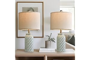 Modern Green Ceramic Table Lamp Set for Enhancing Ambiance