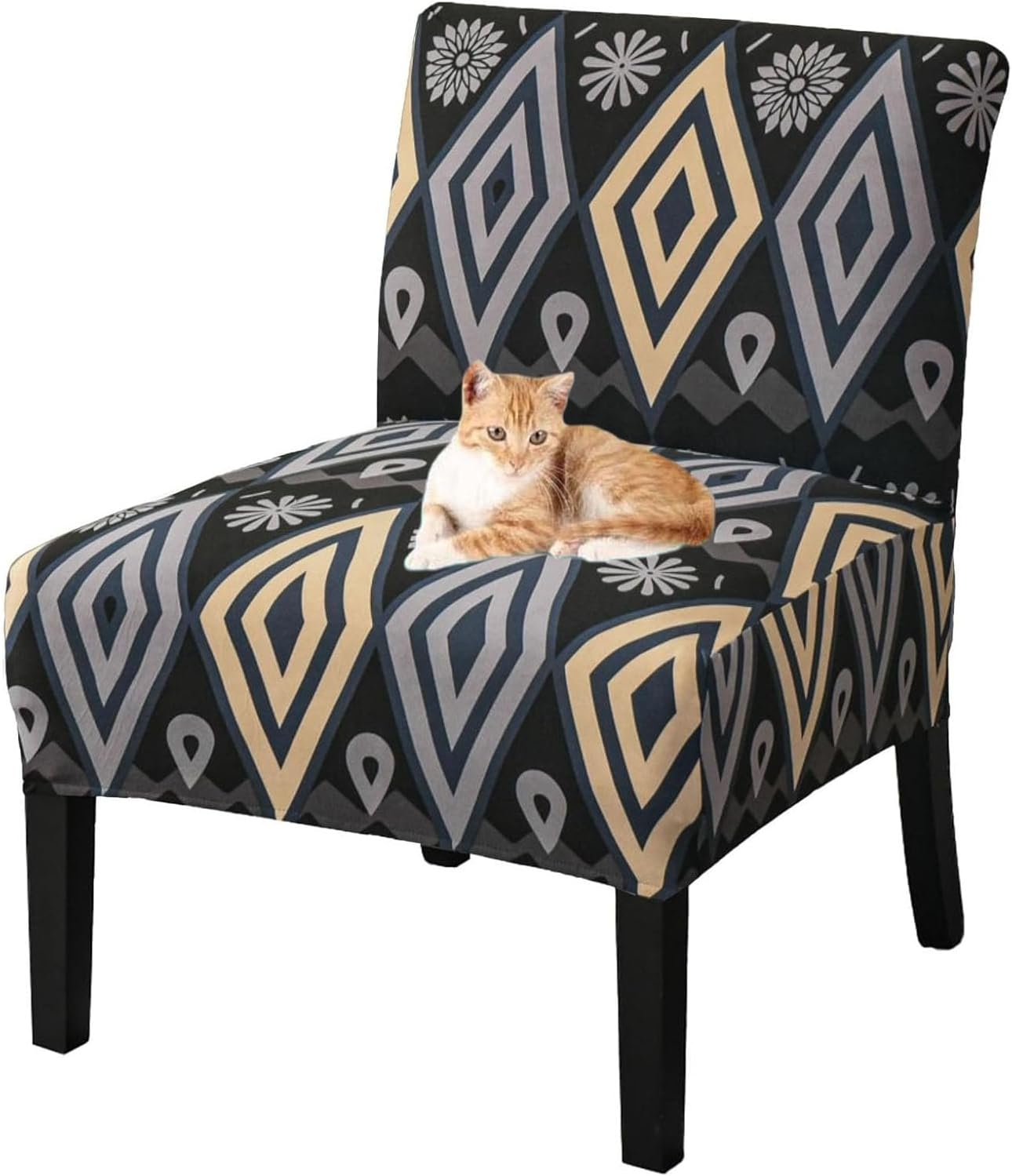 Patterned Decorative Chair Covers, Easy-to-Clean Furniture Protectors, Suitable for Banquets and Home Use(1,2pcs)
