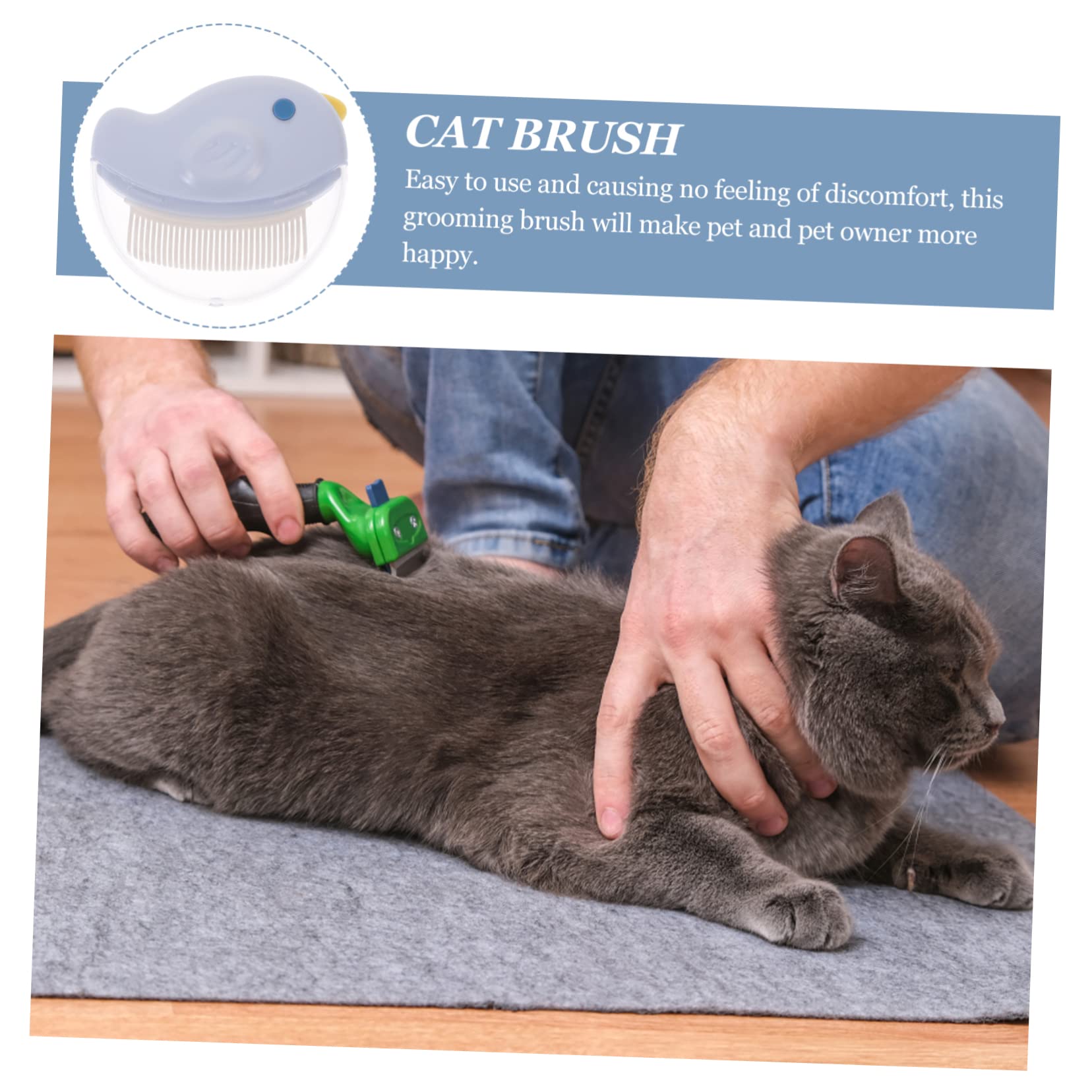 minkissy 6piezas Peines Para Cepillos Para Gatos y Quitapelos Portátil Para Eliminación De Pelo Accesorios De Limpieza Para Gatos y