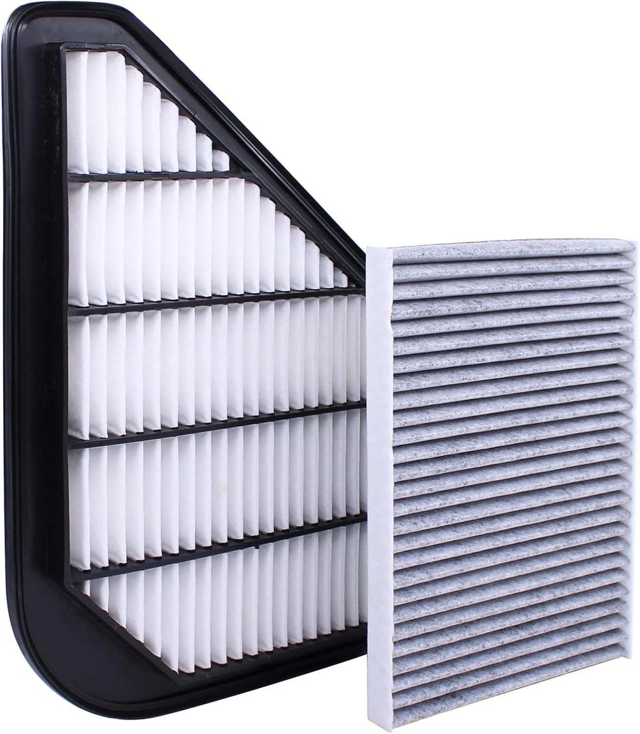 NewYall 3.6L Engine Air Filter and Cabin Air Filter with Activated Carbon Set for Buick Enclave Chevrolet Traverse GMC Acadia 2007-2017
