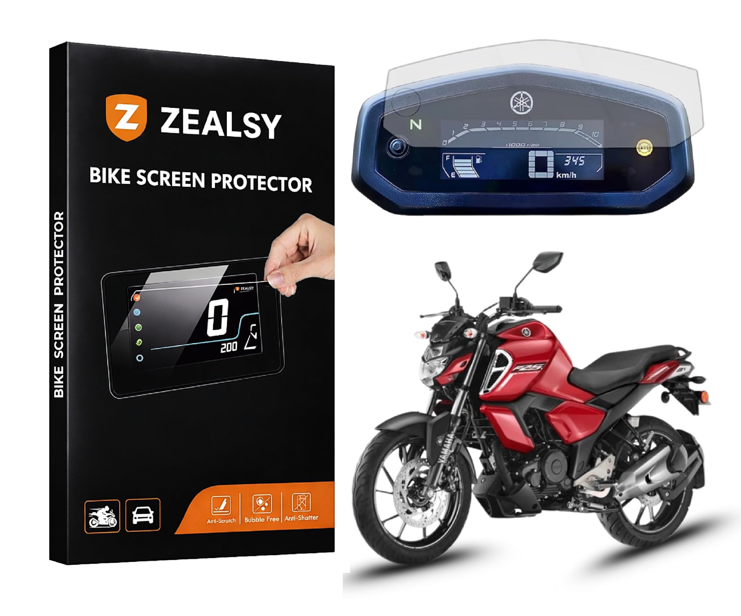 Compatible For YAMHA FZ V3 / FZ-S V3 Screen Guard Protector Accessories Bike Digital Console - Clear-image-41