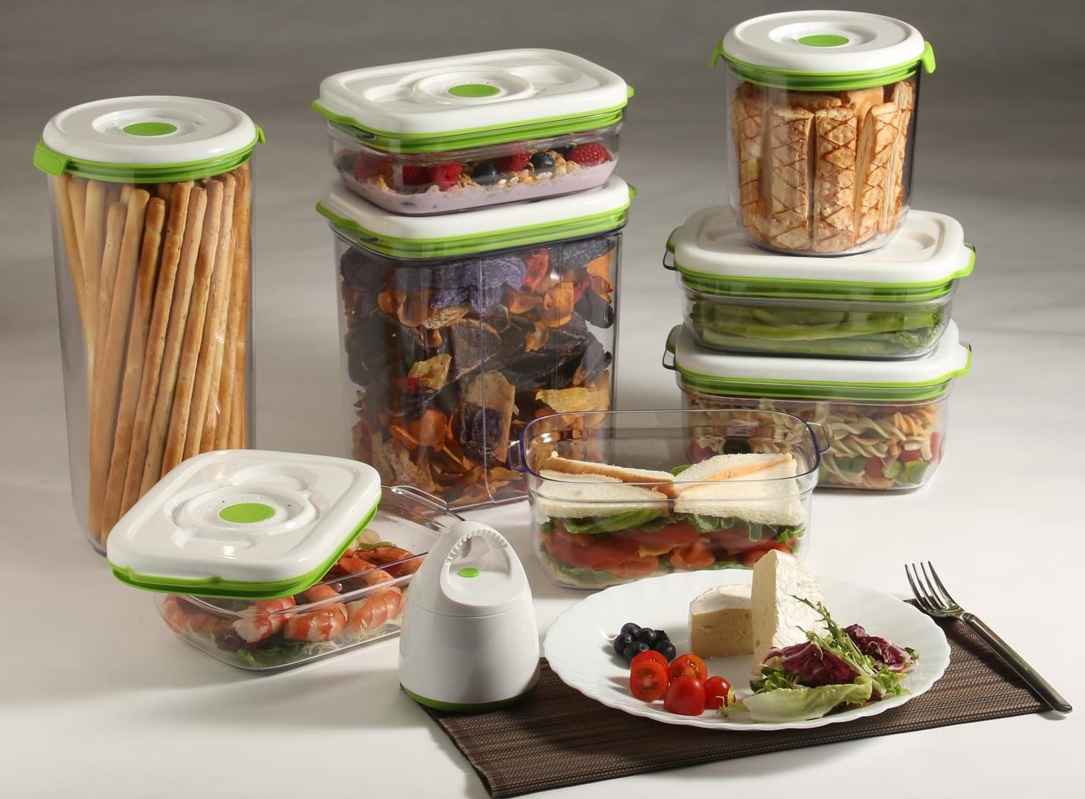 Amazon｜FOSA 真空保存容器セット 8個 真空容器 (28オンス、34オンス