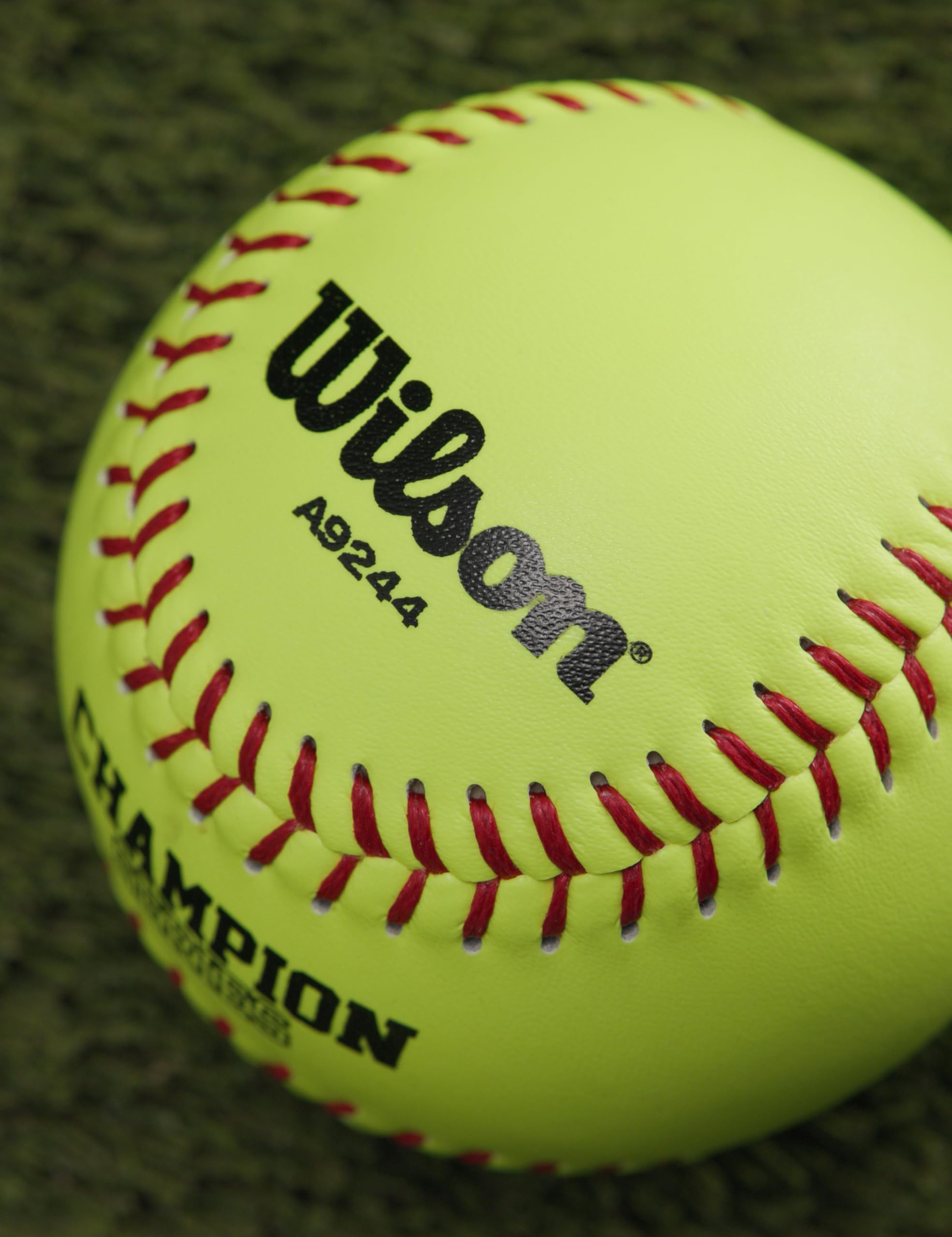 Wilson A9244 Leder-Softball (1 Dutzend), 27,9 cm, optisches Gelb