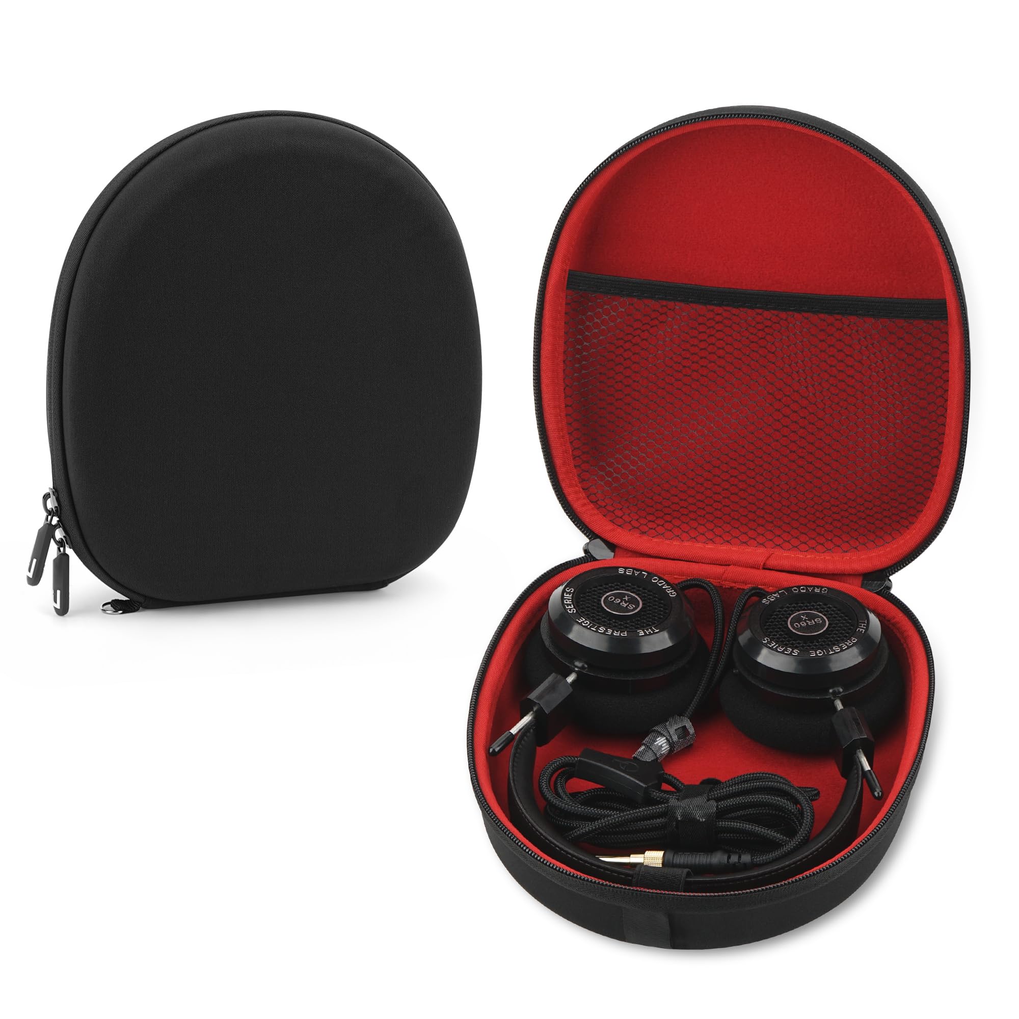 Linkidea Headphones Carrying Case Compatible with Grado SR80, SR80e, SR80i, SR60, SR325 and More, Replacement Hard Shell Travel Bag with Cable,