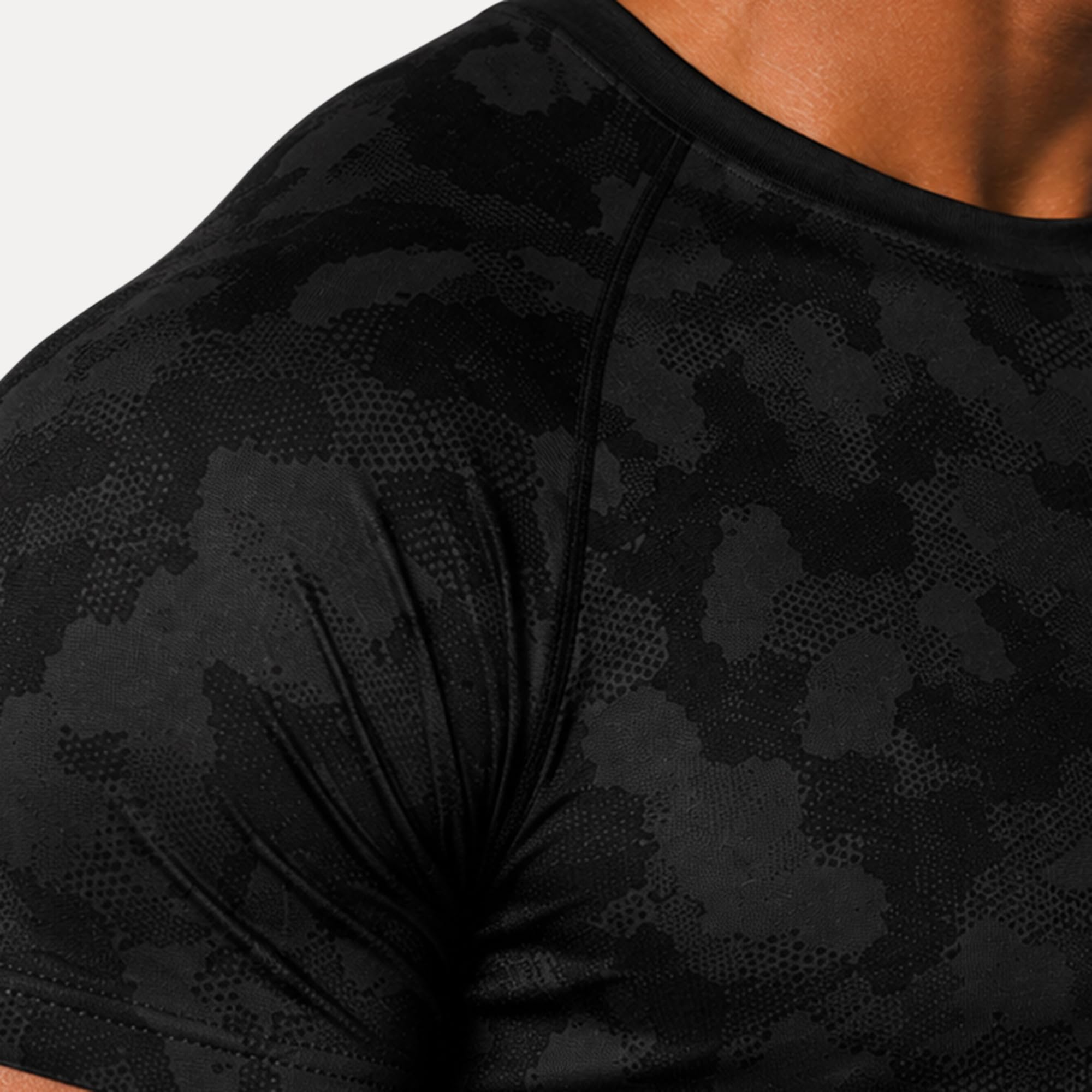 SMILODOX Kompressionsshirt Herren Carnos, Muskelbetontes T-Shirt, Enganliegendes Fitness Shirt, Seamless & Atmungsaktives Trainingshirt mit Body Mapping & feuchtigkeitsregulierung, Gym & Workout