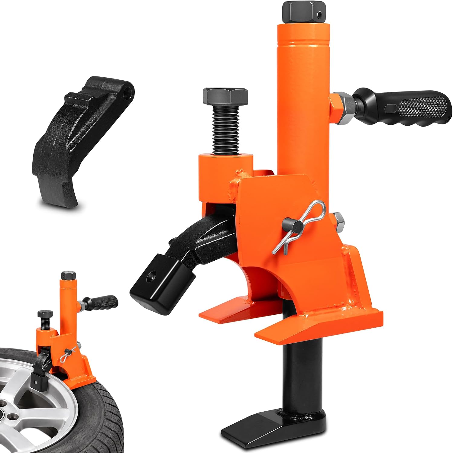 Bonbo Manual Tire Bead Breaker with Handle, 38-42 Inch Tire Changer Tool