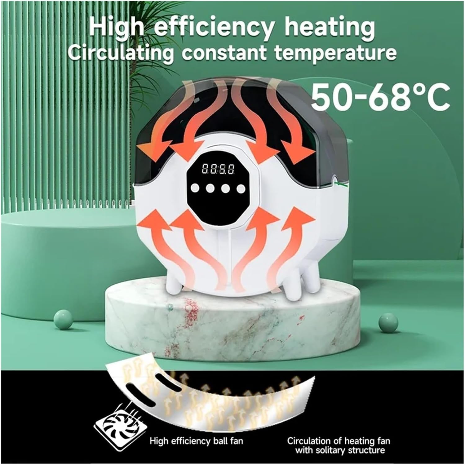 3D Filament Heating Dry Box 1kg Compatible with PLA PETG TPU ABS 1.75mm 2.85mm 3D Printer Material Dryer Box 24h Setting Upgrade(EU Plug)