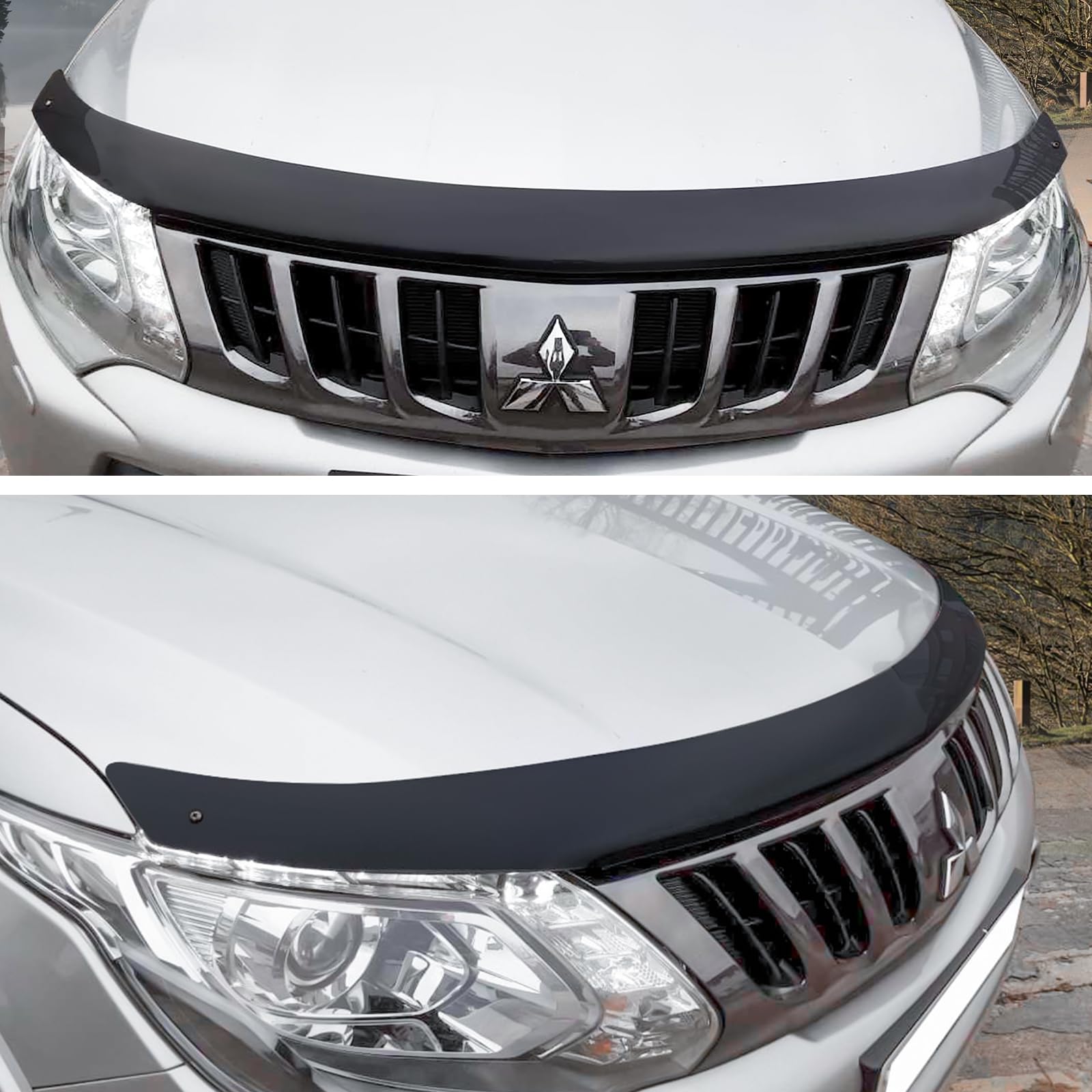 Motorhaubenschutz Steinschlagschutz für Mitsubishi L200 2015-2019