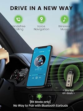 HVMLAK Air88 Bluetooth 6.0 AUX Car Adapter