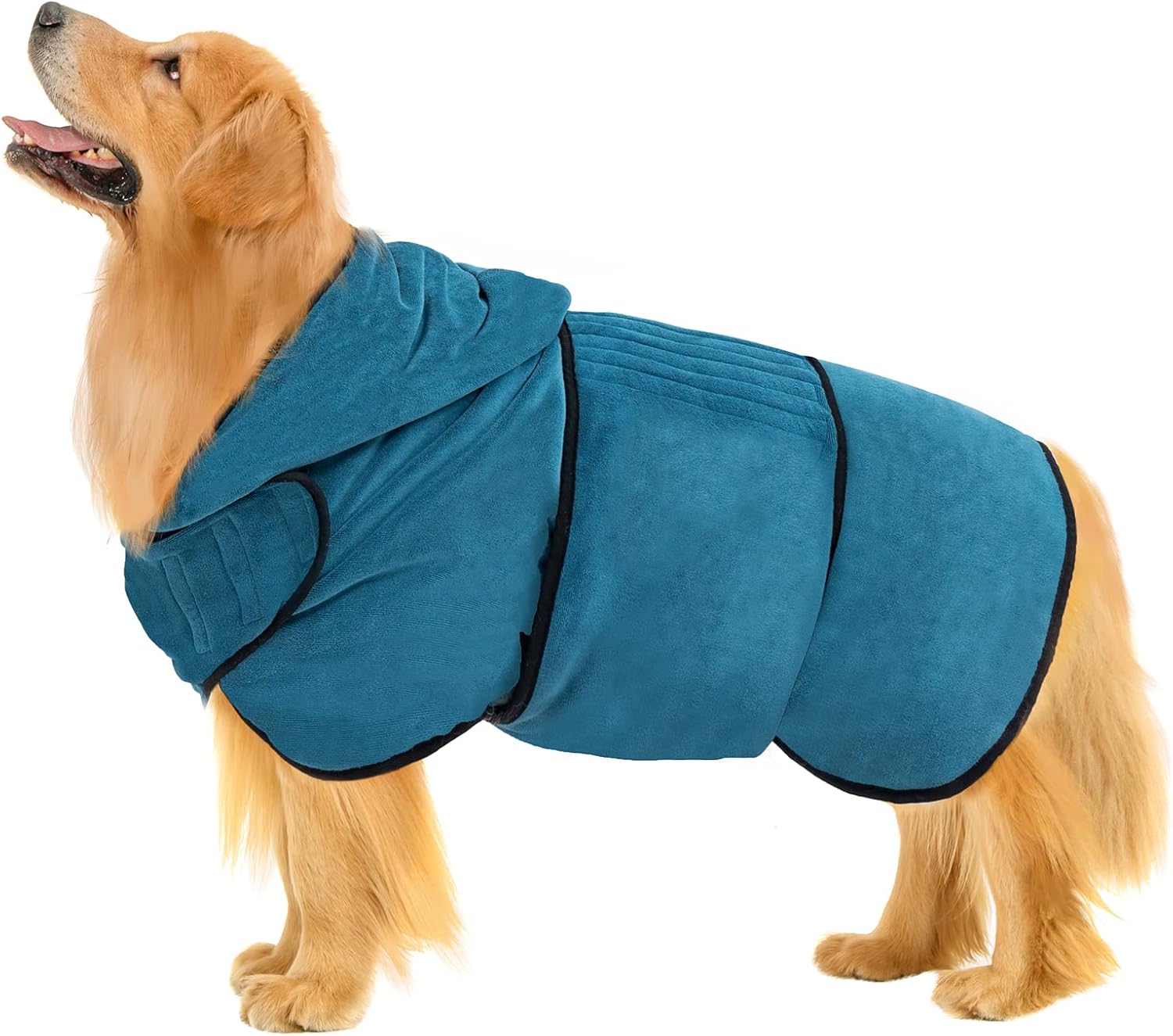 Avont Dog Drying Coat Microfibre Bath Robe Towel for Fast Drying and