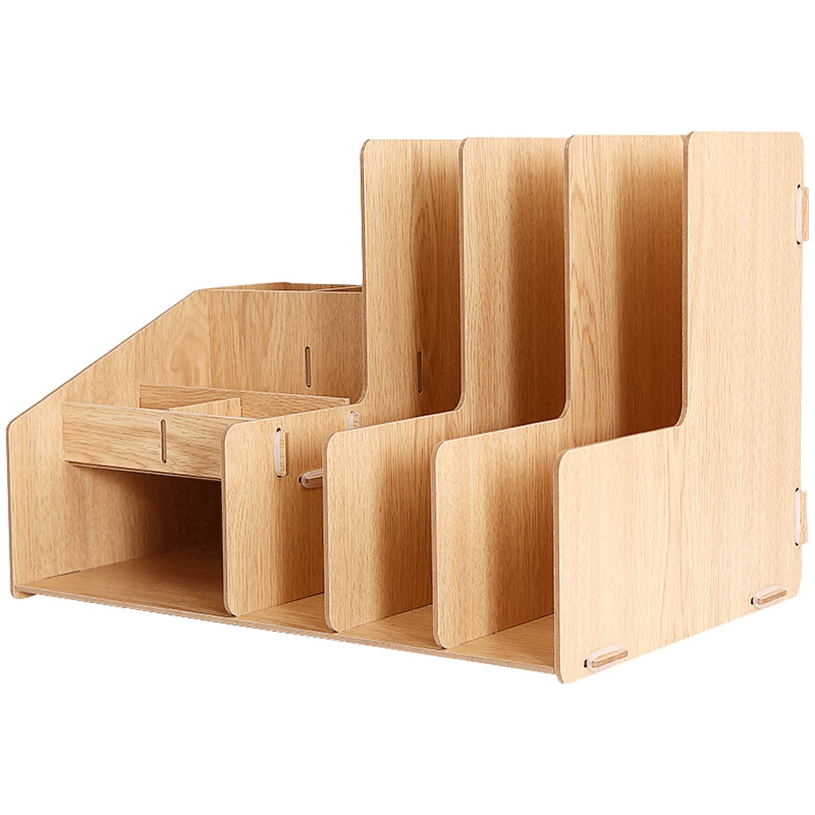 Portadocumenti da Scrivania Box Multifunzionale Box BOOD BIGHT-Capacity File Holder Desktop Stoccaggio del Desktop GRACK Organizer Desk Vaschetta Portacorrispondenza