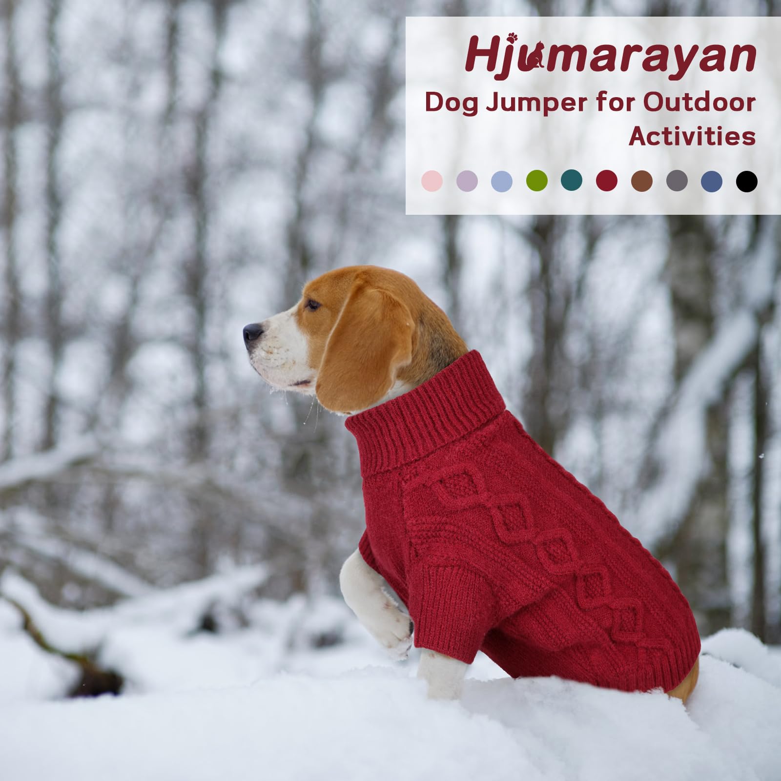 Hundepullover - Warme Weihnachtspullover Hund mit Beinen, Hundepullover Weihnachten Schöner Hunde Pullover mit Geschirrloch, Hundepulli für Kleine Mittelgroße Hunde (Rot S)
