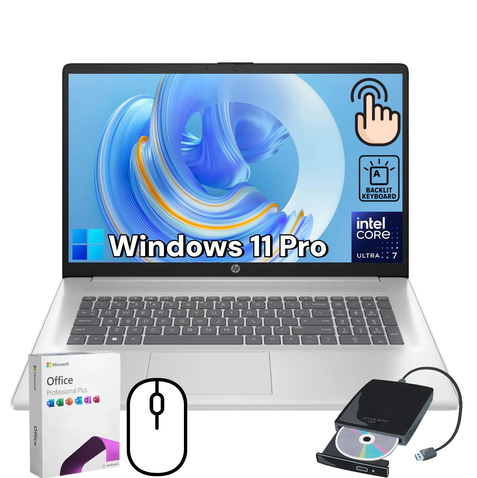 Amazon.com: HP 17 Touchscreen Laptop Computer - 17.3