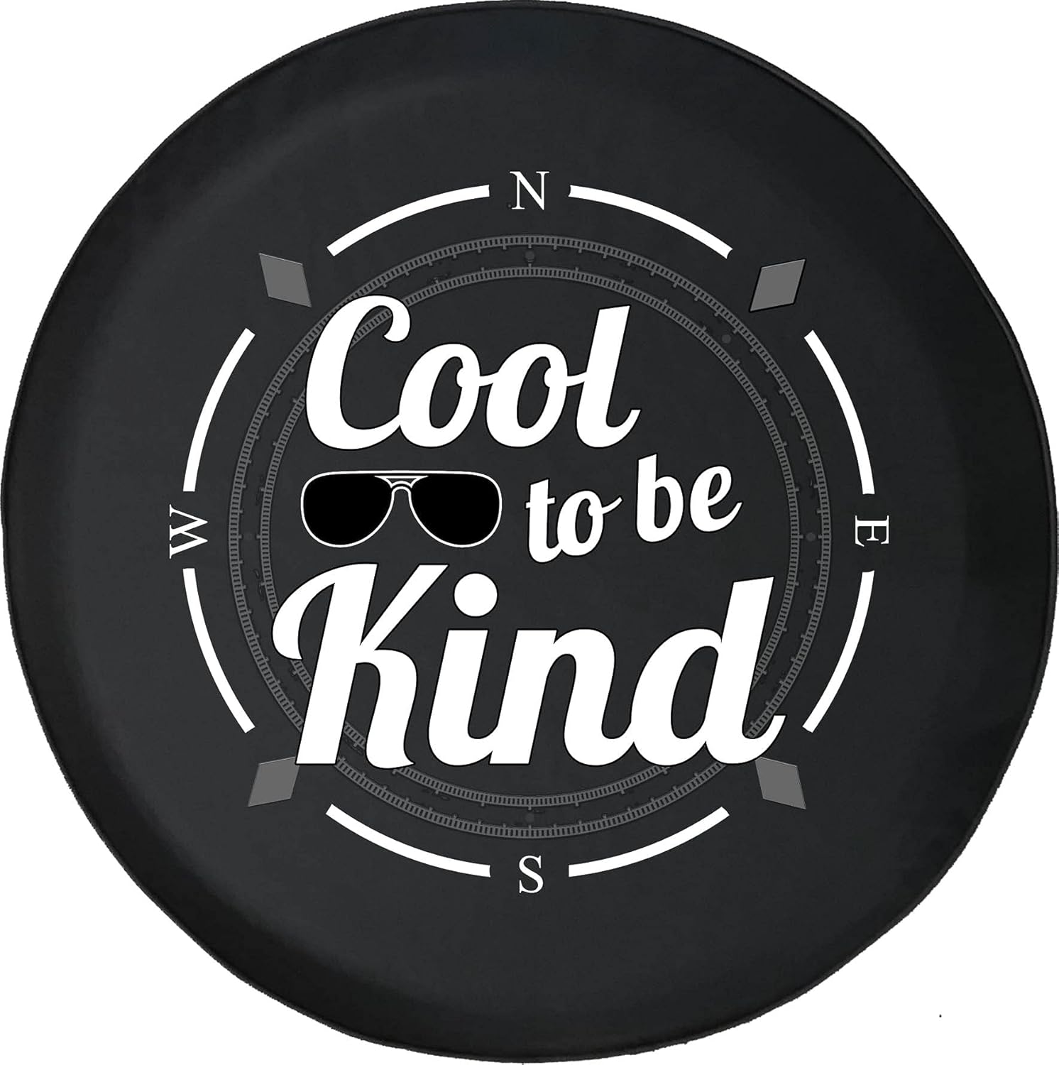Tire Cover Compass Be Kind Cool to Be Kind Sunglasses Wheel Covers Fit for SUV Accessories Trailer RV Accessories and Many Vehicles