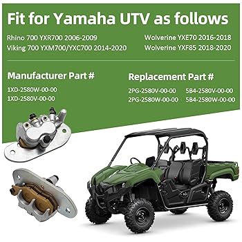 YAMAHA NR-100とオマケ Amazon.com: M MATI Rear Left Right Brake Calipers & Pads for