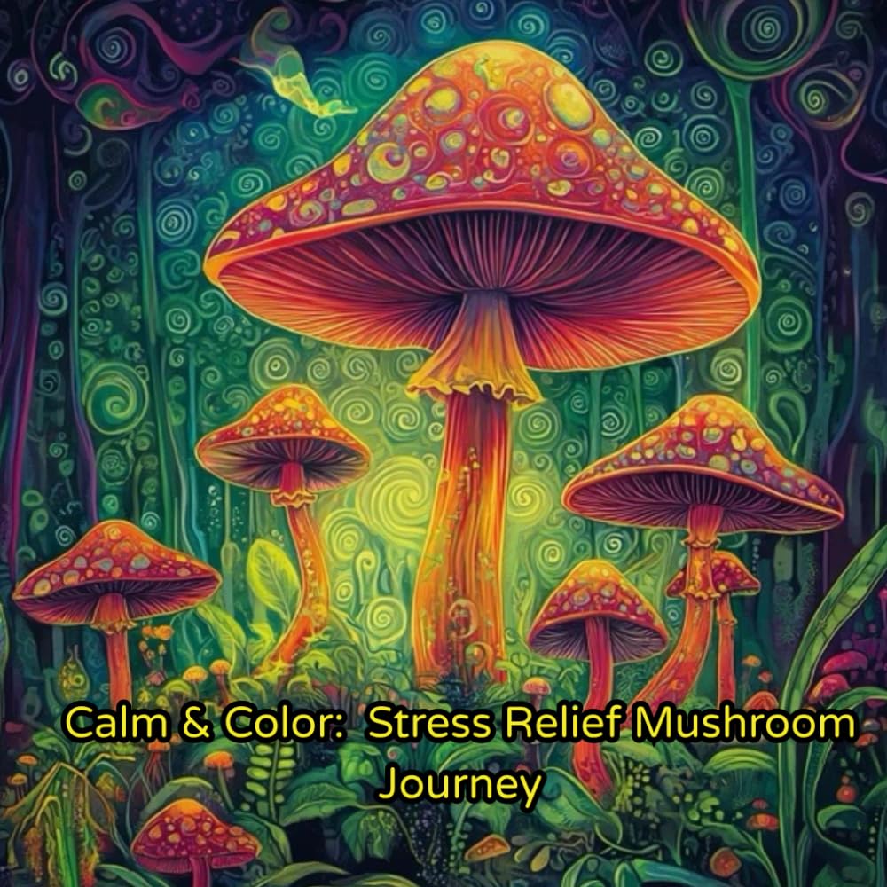 Stress Relief: Adult Coloring Book with Mystical and Magic Mushrooms, Landscape, Flowers, Patterns and Many More For Relaxation and Mind Clarity: ... the Beauty of this Magic Mushroom Journey