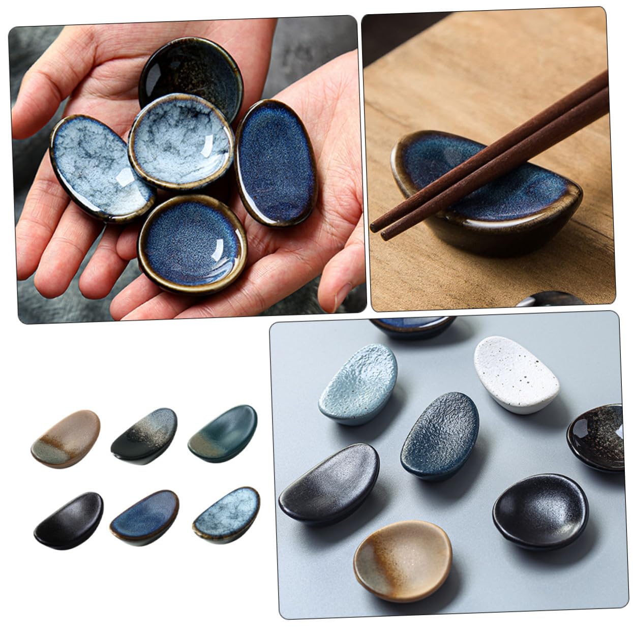 Cabilock 6Pcs Style Chopstick Rests Utensil Holders for Forks Spoons Elegant Home Decor for Dining Table Chic Tableware Accessories