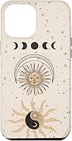 Vista 26 de Mystical Tarot Card Aesthetic Sun Moon Phases Yin Yang Space Case for iPhone 17