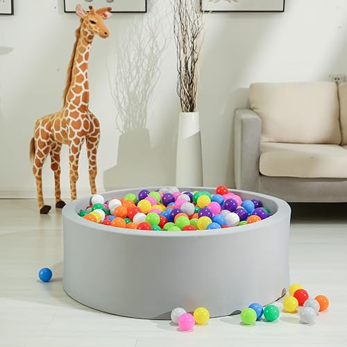 Miniatura 6 de GOGOSO Pelotas mixtas  100 unidades coloridas y suaves bolas de juego para niños, bolas de juguete de plástico sin BPA, diversión segura y