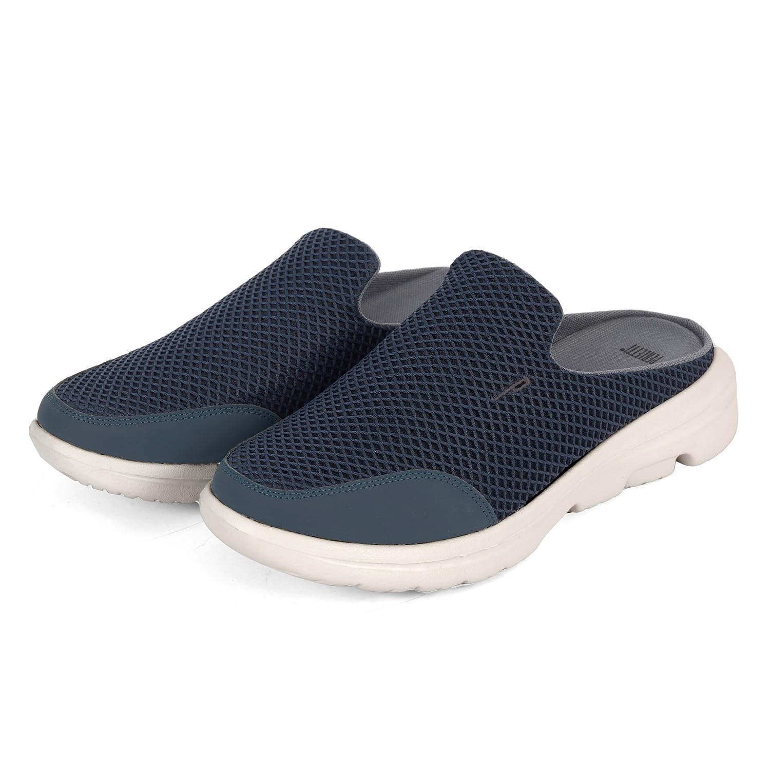 PERLETTI Ciabatte Sneakers Uomo Slip On Ultra Leggere Blu - Sandali Comfort Interno Esterno Comodi con Suola Rialzata Antiscivolo - Pantofole Traspiranti con Rete Quattro Stagioni