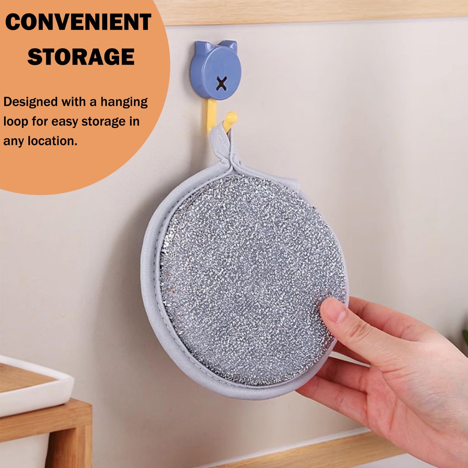 12 Pcs Éponge Reutilisable Lavable, Éponge Vaisselle, Éponges Double