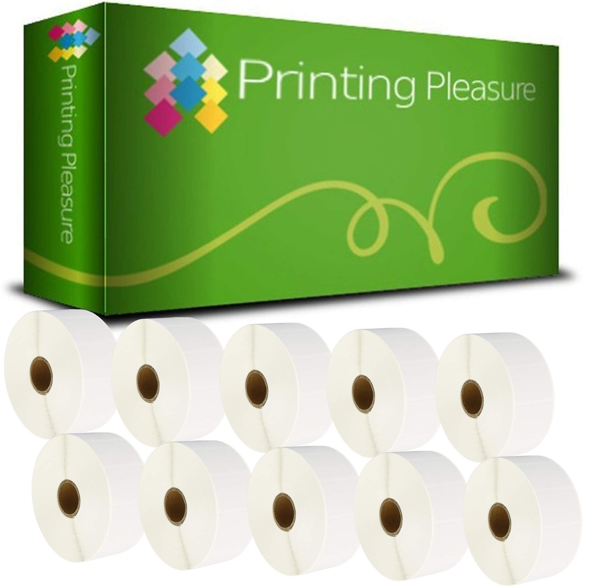 Printing Pleasure 10 x Zebra 38mm x 25mm Compatible Direct Thermal Labels for Zebra Type Printers | 2000 Labels per Roll โ image 1