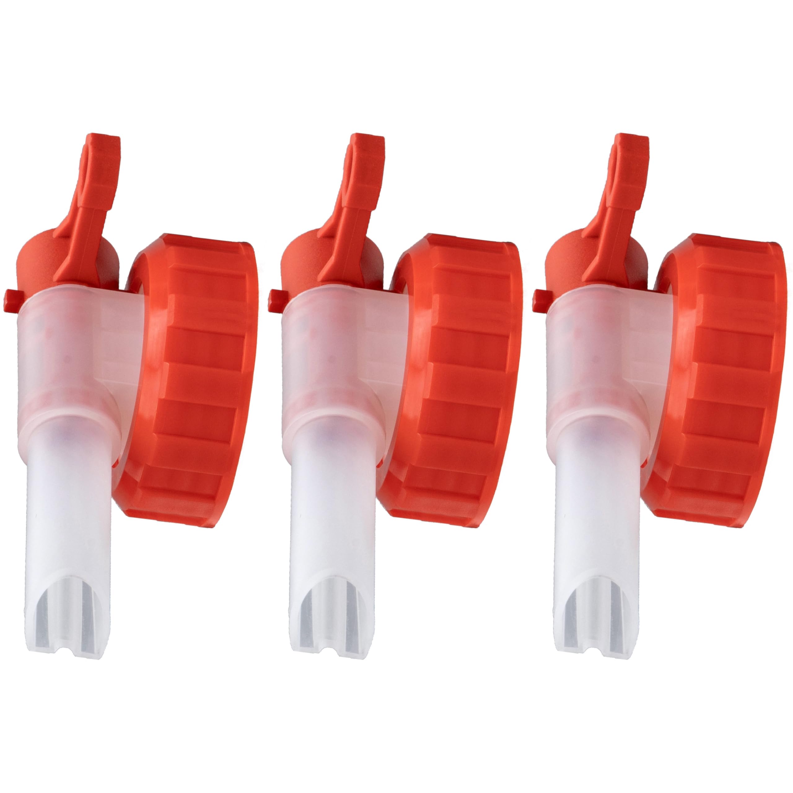 ISOLATECH Sabeu Fluxx 3 Pieces AH 13/45 HF Outlet Tap for 2L and 3L Canisters with DIN 45 Thread Outside 41.0 mm Food-Safe Transfer without Glucking