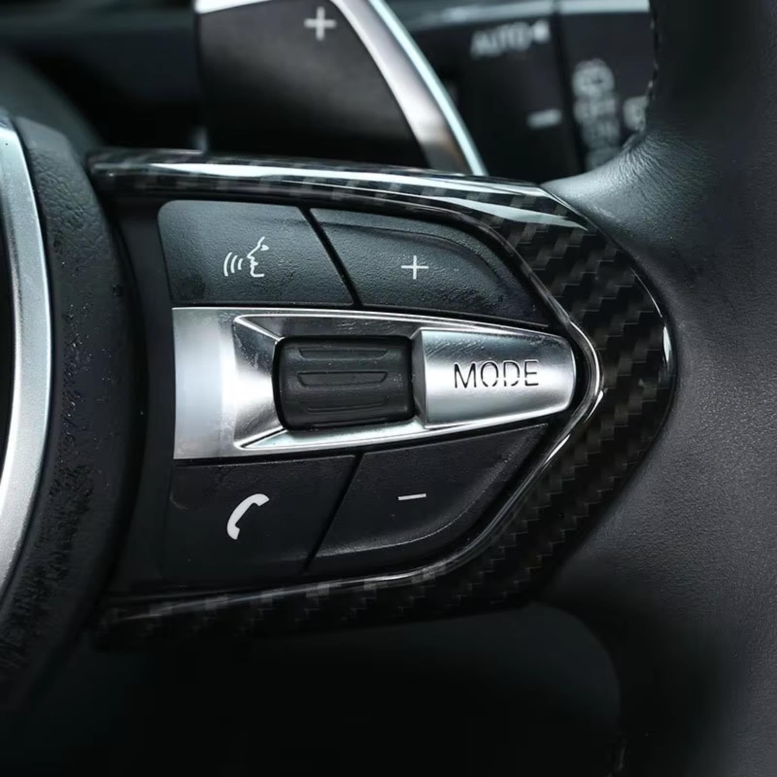 Adesivi Per Pulsanti Auto Per BMW F20 F22 F30 F31 F32 F33 F36 M-Sport | Adesivo Per Rivestimento Della Copertura Del Telaio Del Pannello Dei Pulsanti Del Volante Dell'auto(Blue)