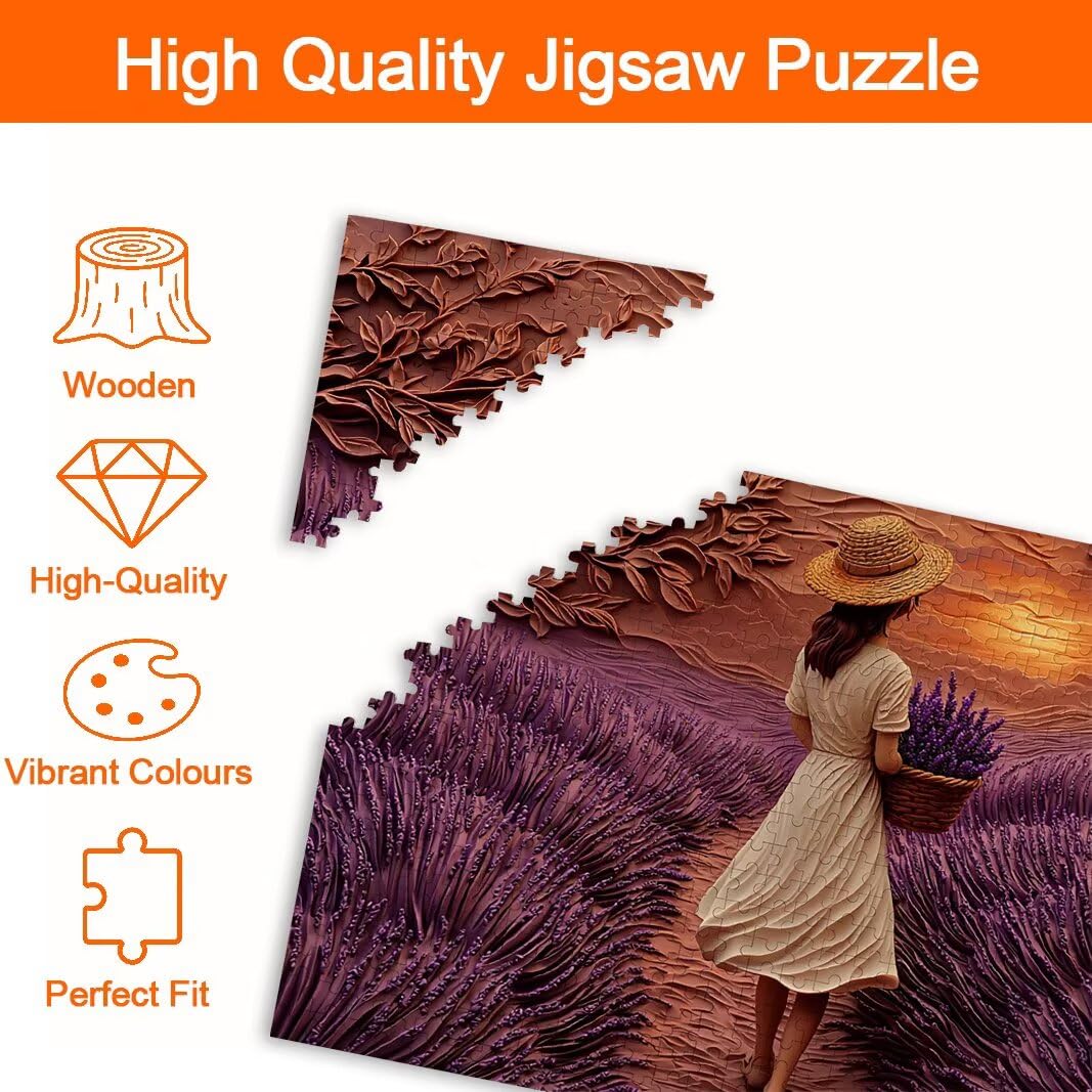 Puzzle Lavanda, Puzzle 2000 Pezzi Adulti per Decor, Regalo Donna/Uomo -8804