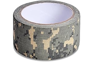 1Roll Camouflage Duct Tape Adhesive Cloth Camo Tapes for Hunting Outdoor Training...