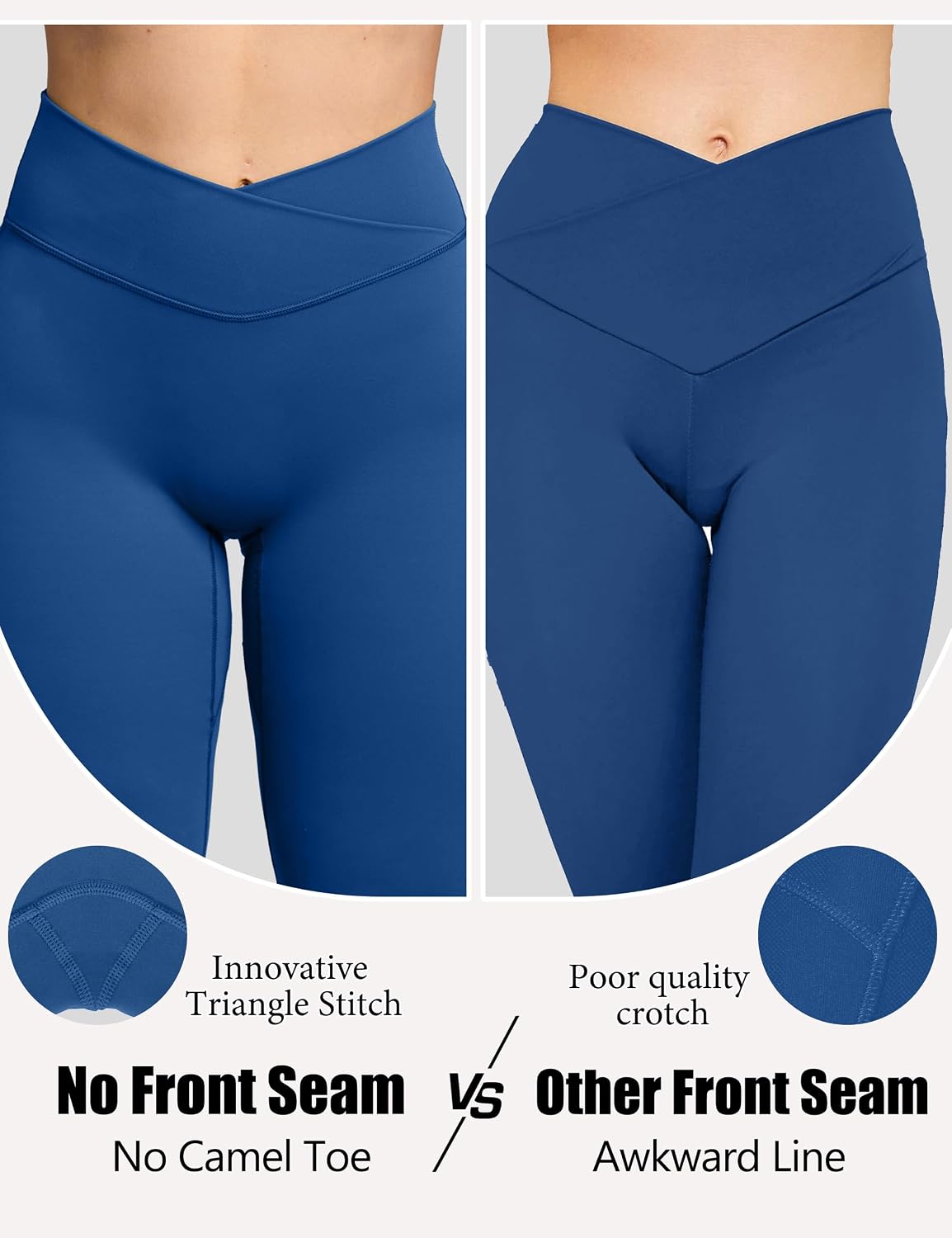 Olmlmt No Front Seam Flare Leggings for Women image 2