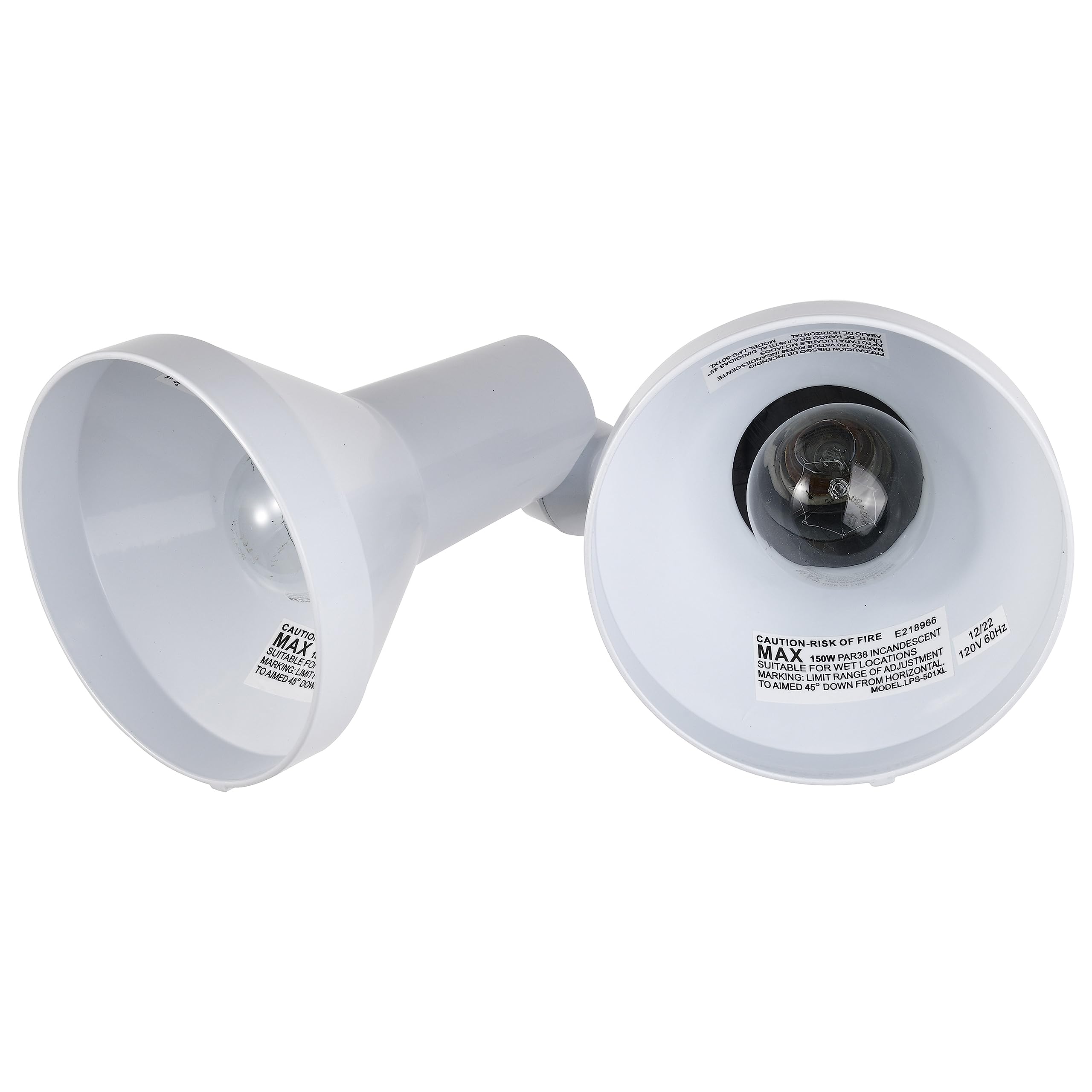 Nuvo Lighting SF77/488 2-Light PAR38 Twin Flood Light, White