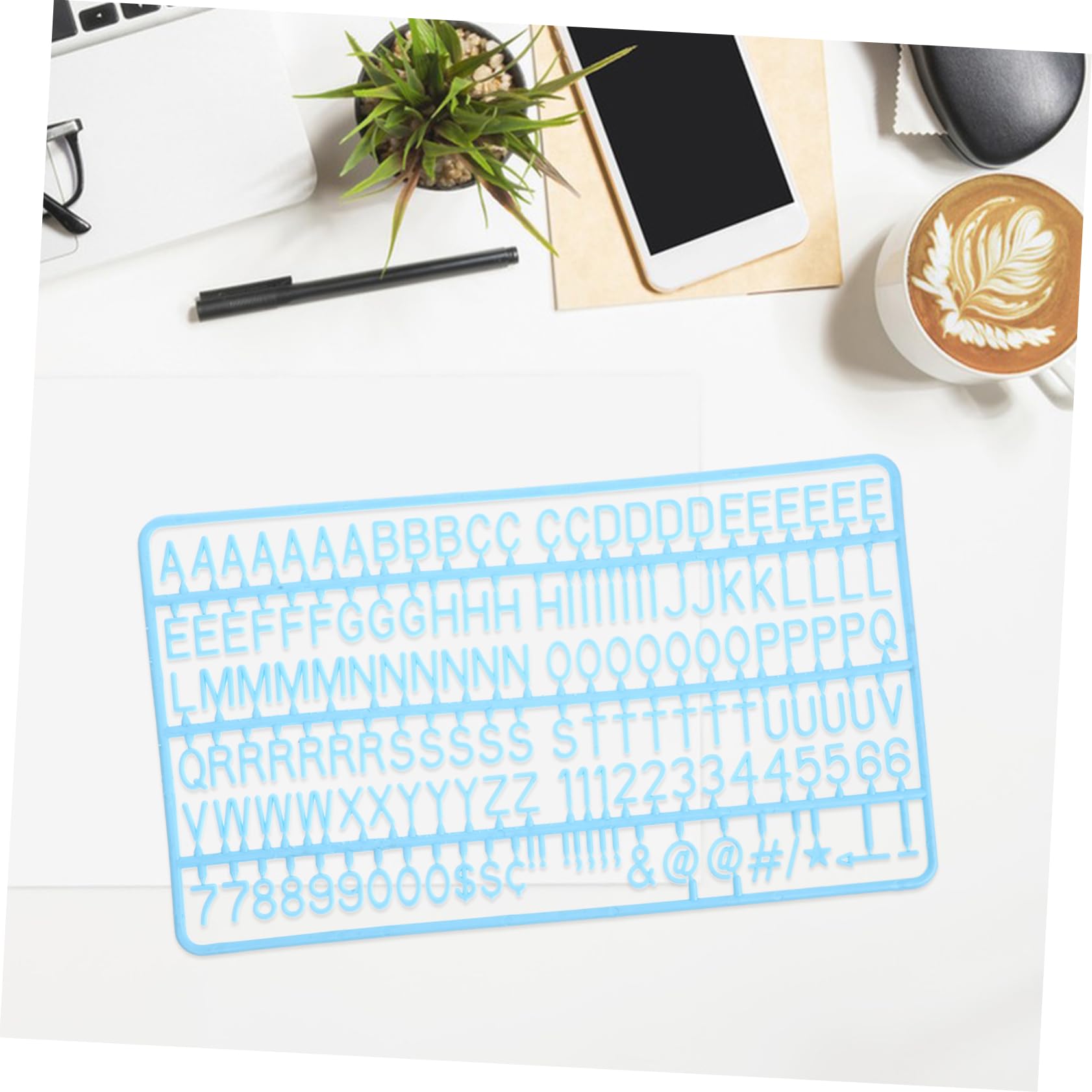 Parliky 2 Sets Alphanumeric Reusable Felt Board Letters Felt Letter Board with Numbers Letters for Letter Boards Letter for Bulletin Board Letter Board Letters Plastic Sky-blue