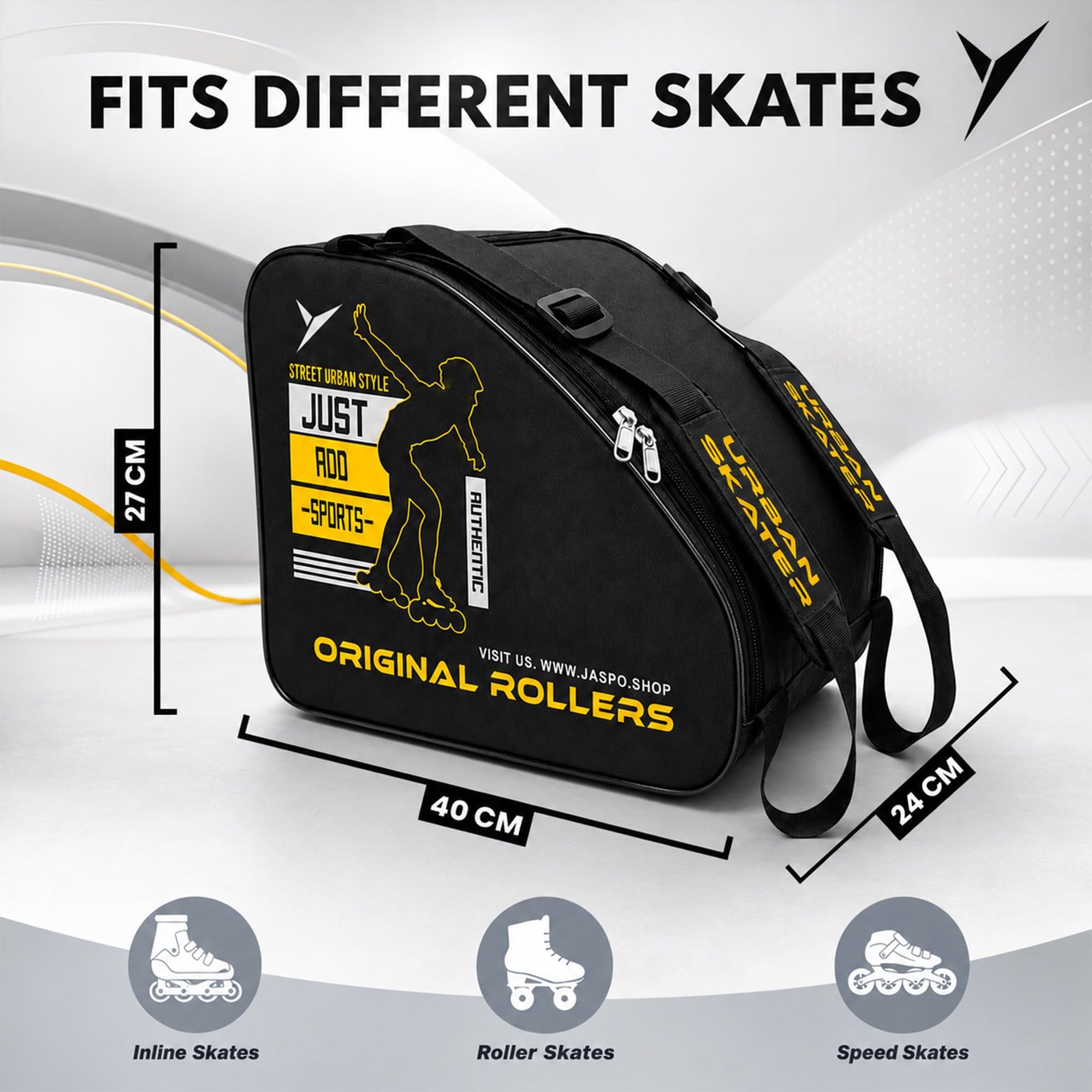 Jaspo Roller Skate Bag - Protect & Carry Your Skates -2