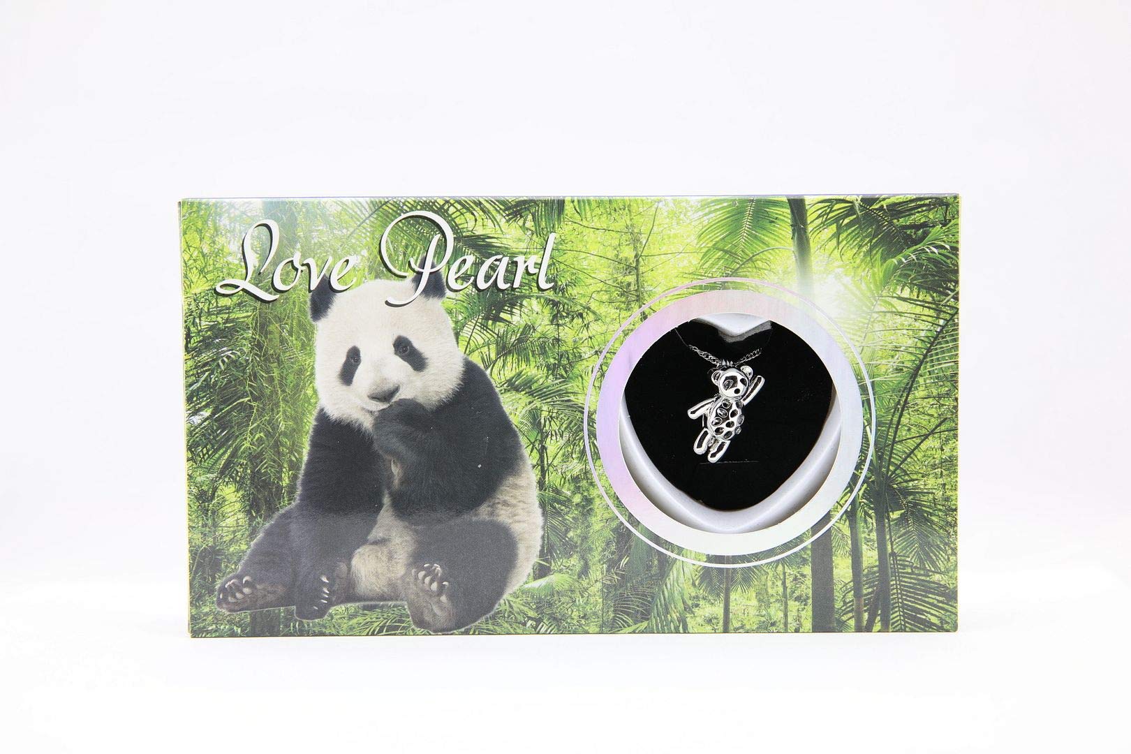 Panda Animal Pearl Necklace Love with with Genuine Pearl