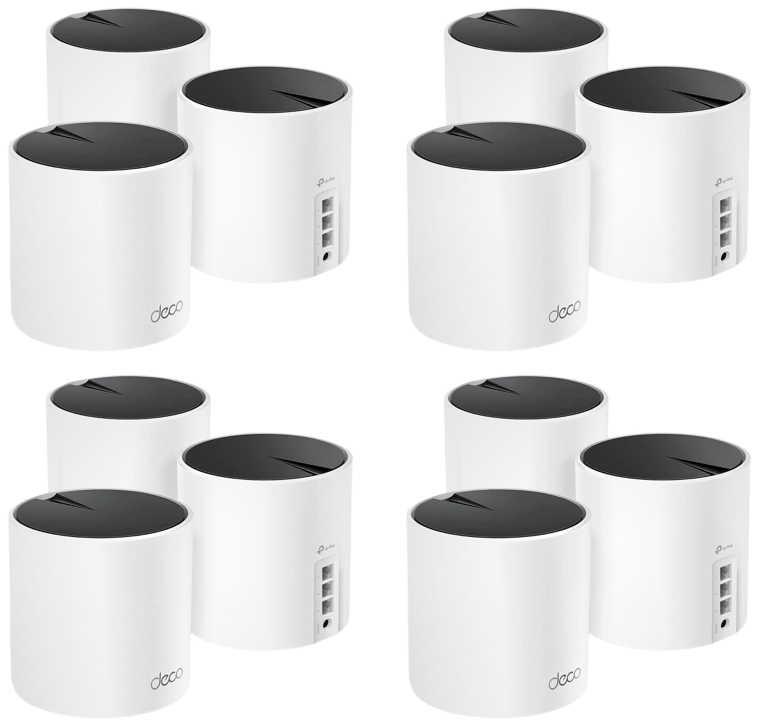TP-Link Deco X55 AX3000 WiFi 6 Mesh System - Covers up to 6500 Sq.Ft,Replaces Wireless Router and Extender,3 Gigabit Ports per Unit,Supports Ethernet Backhaul,Deco X55,(Pack of 12)
