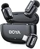 ميكروفون لاسلكي BOYA Mini 2 AI من النوع C باللون الأسود غير اللامع - SKU02