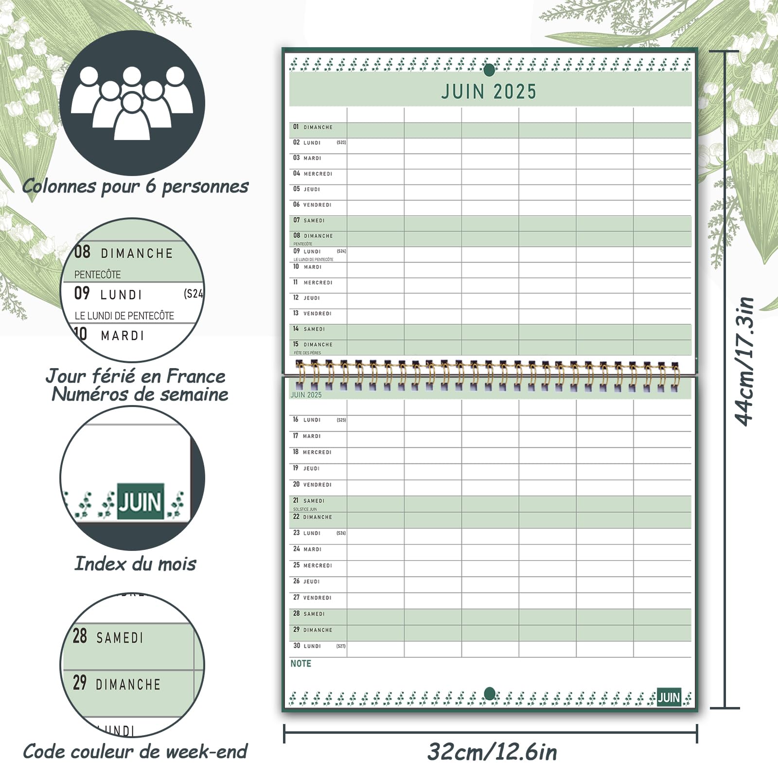 Calendrier Mural/Frigo 2025 2026 Mensuel A4, Calendrier Magnetique Frigo Oct. 2025 à Déc. 2026 – Planificateur/organisateur/planning Familial, Parfait Pour Maison Bureau Famille