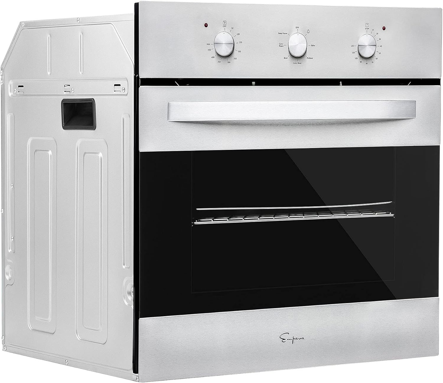 Empava 24 Inch Single Wall Oven with 6 Cooking Functions