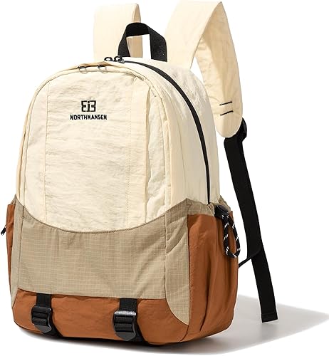 Mochila de senderismo ultraligera pequeña de 15 L con múltiples bolsillos para hombres y mujeres, a cuadros, impermeable, informal, para adultos,